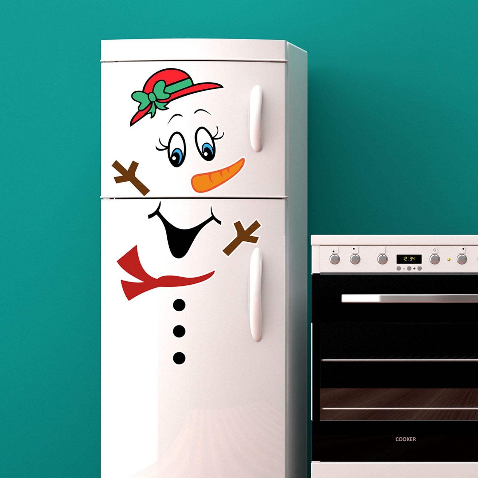 PATLOLLAV Snowman Christmas Refrigerator Magnets, Cute Funny Fridge ...