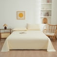 thumbnail image 1 of PATLOLLAV Solid Color Sheets Set, Includes 1 King Size Flat Sheet and 2 Pillowcases, Comfortable Fade Resistant Sheets Set for All Seasons Luxury Bedding Essentials for Home Hotel, 1 of 6