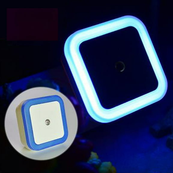 PATLOLLAV Square Dimmable Night Light Plugs Into Wall With Light Sensor Auto ON/Off LED Night Light For Baby Bathroom Stairway Corridor