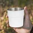 thumbnail image 1 of PATLOLLAV Stainless Steel Camping Cup (300ml) - Food Grade Easy to use Drinking Mug Metal Cup for camping, outdoor Hot and Cold Beverage Beer Wine, 1 of 6