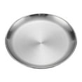 thumbnail image 1 of PATLOLLAV Stainless Steel Golden Dinner Plate, Extra Thick Serving Plates, Double-layer Round Dessert Plate, Brushed Metal Salad Tray Dishes for Picnics Camping Outdoor Party, 1 of 2