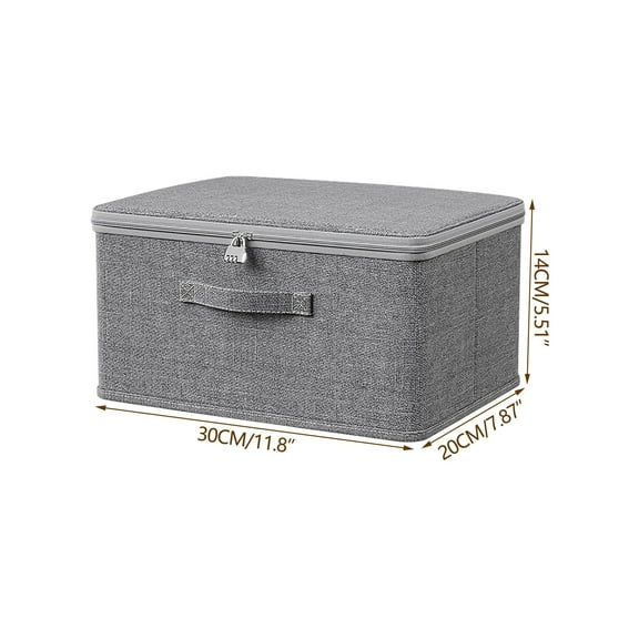 PATLOLLAV Storage Box, Thickened Large Capacity Storage Bag with Lid Storage Box Moving Packaging Bag Self-contained Organiser With Combination Lock, for Home, Bathroom, and Office Organization
