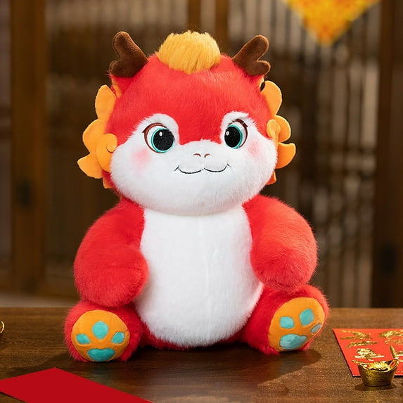 PATLOLLAV Stuffed Animals Dragon Plush Toys,Halloween Dragon Doll,Cute Little Fire Dragon Plush Doll Toy,Halloween Christmas Birthday Best Gift for Kids,Halloween Supplies