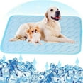 thumbnail image 1 of PATLOLLAV Summer Dog Cooling Mat, Pet Summer Pads Cat Ice Silk Self Bed Sleeping Washable & Portable Cushion Home or Outdoor for Kennel Sofa Bed Floor Car Seats Small Medium Large Dogs Cats, 1 of 5