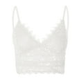 thumbnail image 1 of PATLOLLAV Summer Womens Plus Size Vest Crop Wireless Bra Lingerie V-Neck Underwear Camisole, 1 of 6