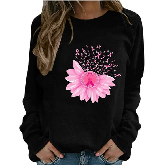 PATLOLLAV Sweatshirt for Women 2022,Women's Fashion Print Round Neck Loose Long Sleeve T-Shirt Tops Hoodless Sweatshirts