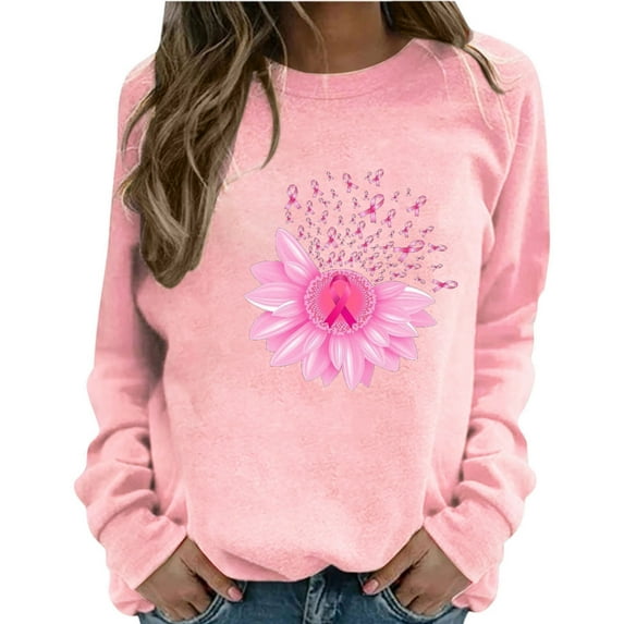 PATLOLLAV Sweatshirt for Women 2022,Women's Fashion Print Round Neck Loose Long Sleeve T-Shirt Tops Hoodless Sweatshirts