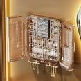 thumbnail image 1 of PATLOLLAV Wall Mounted Jewelry Organizer Plastic Large Space Jewelry Cabinet, Storage Box Jewelry Display Holder for Necklaces, Earrings, Bracelets, Rings, 1 of 6
