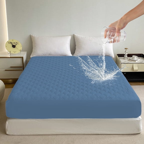 PATLOLLAV Waterproof Mattress Protector, Soft Fitted Sheet, Mattress Cover Non-slip Fixed Bed Cover All-inclusive Mattress Protection Bed Cover Suitable for Sleeping Naked