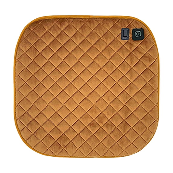 PATLOLLAV Winter Heated Cushion for Camping Chair,USB Portable Heated Seat Cushion,Thickened Adjustable Heating Levels Foldable Back Heated Chair Pad for Indoor,Outdoor,Sports,Camping