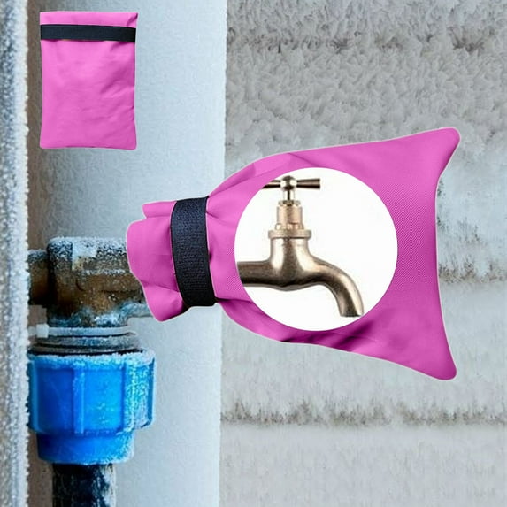 PATLOLLAV Winter Outdoor Faucet Covers for Winter,2 Pcs 5.5 Inch W x 7.8 Inch H Water Faucet Cover Socks for Winter Freeze Protection Pipe Insulation,Reusable Insulated Faucet Covers
