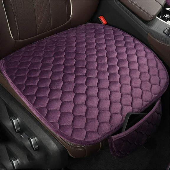 PATLOLLAV Winter Saving Car Seat Cushion,Winter Warm Anti-Slip Seat Pad,Soft Comfortable Without Backrest Seat Cushion Cover, Universal Seat Protector for Most Car,Christmas Clearance
