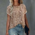 thumbnail image 1 of PATLOLLAV Womens,Summer Tee Tops,Womens Short Sleeve Print Round Neck T-Shirts Loose Blouses, 1 of 5