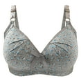 thumbnail image 1 of PATLOLLAV Womens,Woman Fashion Bowknot Print Comfortable Hollow Out Bra Underwear No Rims, 1 of 6