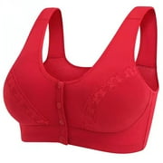 PATLOLLAV Womens Plus Size Bra,Underwire Bra Plus Size Extra-Elastic Wirefree