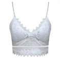 thumbnail image 1 of PATLOLLAV Womens Plus Size Vest Crop Wireless Bra Lingerie Sexy V-Neck Underwear Camisole, 1 of 6