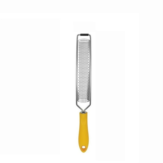 PATLOLLAV Zester Grater with Handle,Lemon Zester Cheese Grater for Kitchen Stainless Steel,Garlic Nutmeg Chocolate Fruits Vegetables Ginger Grater,Fine,Orange