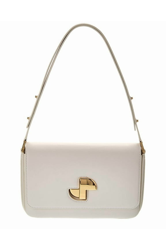 Le Lock Leather Shoulder Bag, White