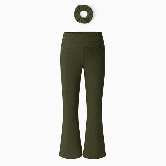 PATPAT Girls Athletic Leggings with Pocket, Buttery-Soft & Ultra-Stretchy Yoga Pants for Running Dance Workout Casual