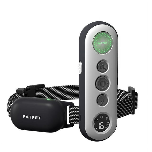 PATPET Dog Shock Collar Rechargeable Waterproof Dog Training Collar