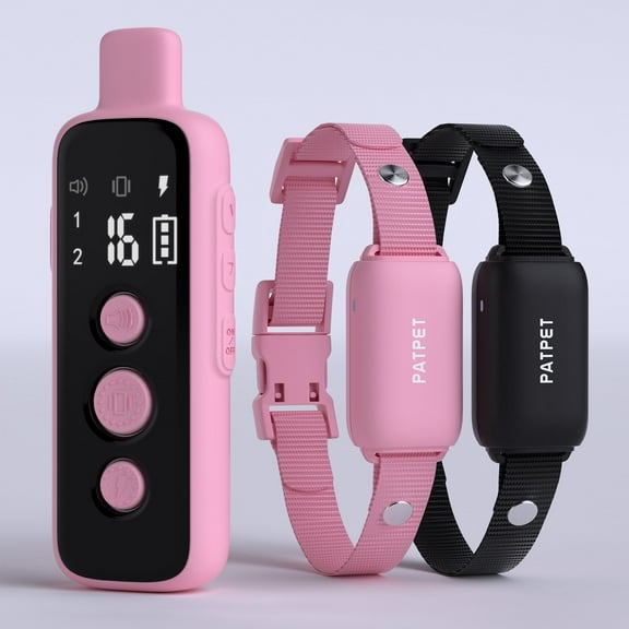 PATPET P650 1000ft Waterproof Dog Training Safe Shock Collar with Remote ,Vibrate Zap Tone Functions for Small Medium Large Dogs (15-120lbs)