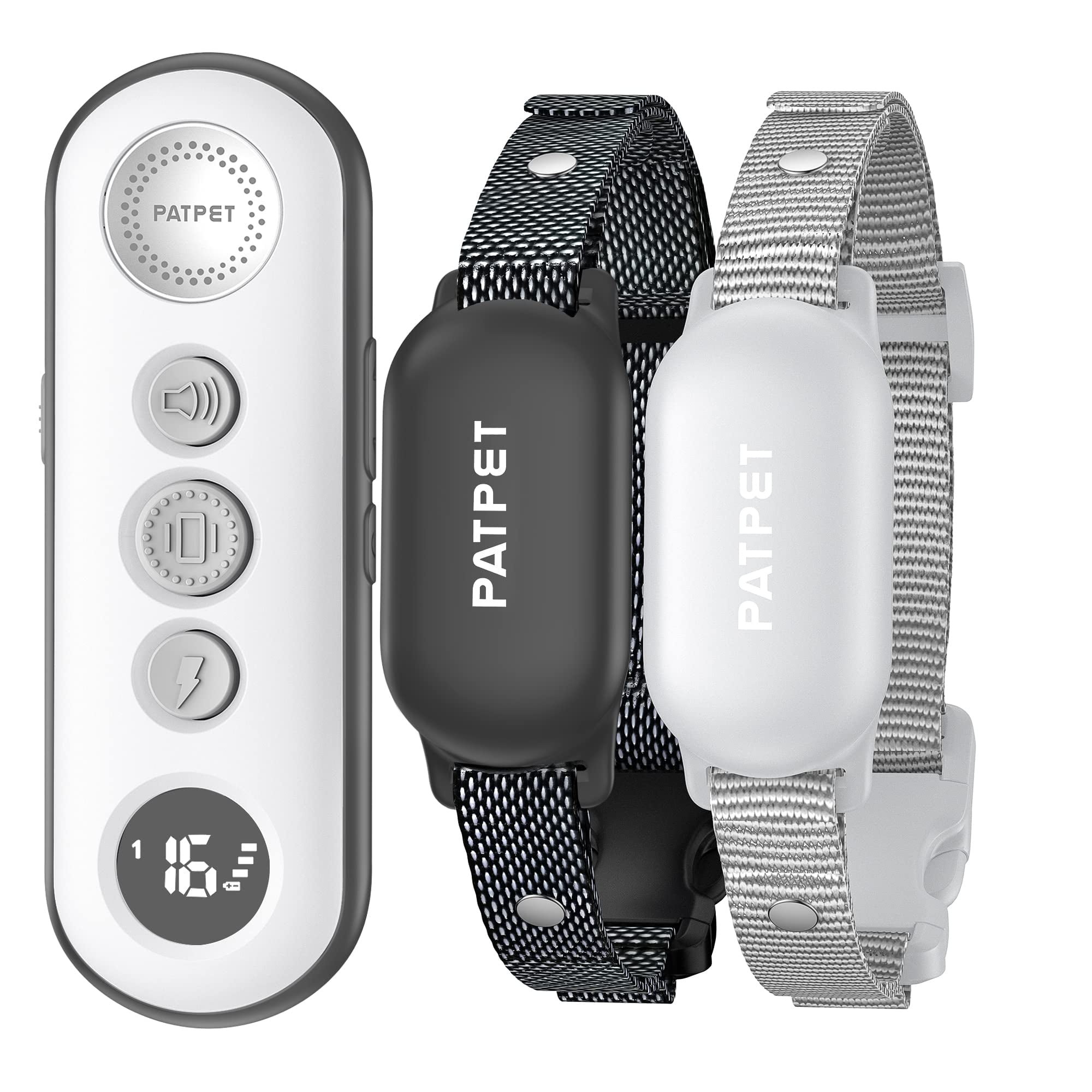 PATPET Shock Collar for Large Dog(8110 lbs) 2 Dogs, Rechargeable IPX7