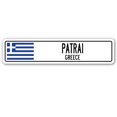 thumbnail image 1 of PATRAI GREECE Street Sign Greek Grecian flag city country road wall gift, 1 of 5