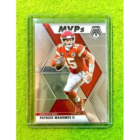 PATRICK MAHOMES MOSAIC SILVER CHROME CARD JERSEY #15 CHIEFS MVP's SP 2020 Panini