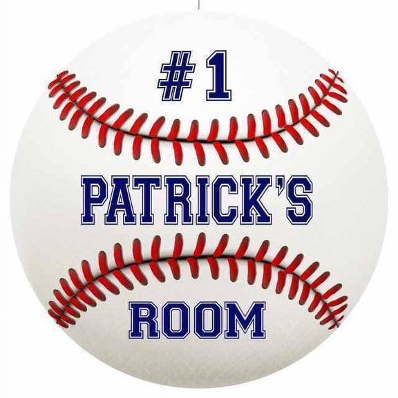 PATRICK'S Bedroom Round Metal Sign Boys Room Wall Dcor Gift Size: 8 x 8 inch