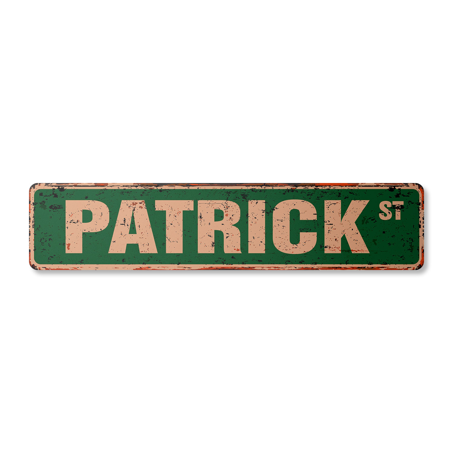 Partick Sign PATRICK Vintage Plastic Street Sign Childrens Name Room Sign | Indoor ...
