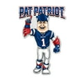 thumbnail image 1 of PATRIOTS SHAPE CUT MASCOT LOGO PENNANT WITH HEADER CARD, 1 of 5