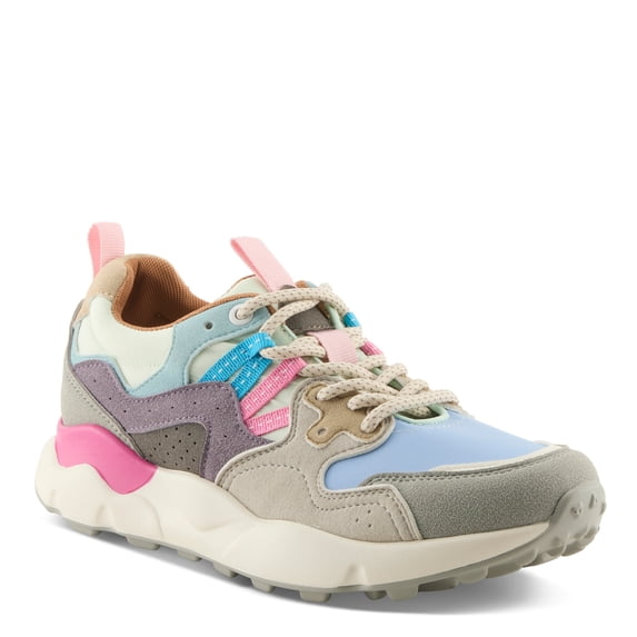 PATRIZIA FLYINGCOLORS Women’s Colorblock Fashion Sneaker – Chunky Sole Lace-Up with Cushioned Insole