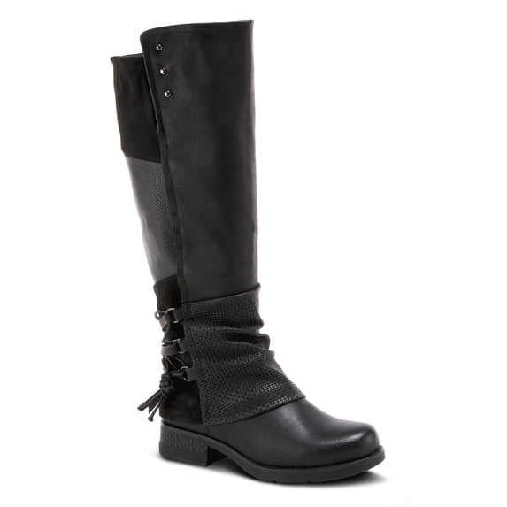 PATRIZIA Spring Step Maxie Boots for Women - Modern Pull-On Tall Boots with Zipper Closure - Knee High Ladies Boots for Outdoor