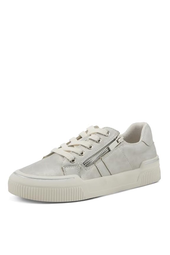 Women's DARAH Fashion Sneakers with Functional Zipper, Lace Keeper, and Comfortable Fit