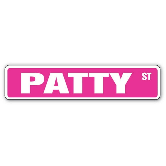 PATTY Street Sign Childrens Name Room Sign | Indoor/Outdoor |  30" Wide