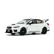 Paudi 164 Subaru WRX STI S208 Diecast Model Car, White Sports Sedan Replica