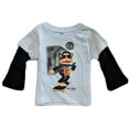 thumbnail image 1 of PAUL FRANK BOYS SHIRT - GLASSES SZ 12 MONTHS - TOP TEE LONG SLEEVE GRAPHIC BABY, 1 of 1