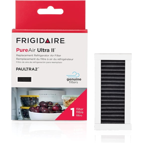 PAULTRA2 Pure Air Ultra II Refrigerator Air Filter with Carbon Technology to Absorb Food Odors, 3.8 Inch x 1.8 Inch, White