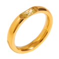 thumbnail image 1 of PAURO Birthstone Band Ring for Womens Stainless Steel Gold Plated for Wedding Promise Stackable Ring August Gold Size 8, 1 of 5