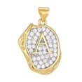 thumbnail image 1 of PAURO Initial Letter Necklaces for Women A-Z Gold Plated Stainless Steel Cubic Zirconia Irregular Personalized Statement Delicate Elegant Name Dainty Pendant Jewelry With 60cm Chain Letter A, 1 of 5