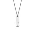 thumbnail image 1 of PAURO Initial Necklace for Men A-Z Pendant Stainless Steel Square Dainty Personalized Statement Alphabet Chain Simple Cool Letter Jewelry Silver Letter D, 1 of 6
