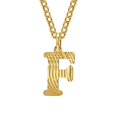 thumbnail image 1 of PAURO Initial Necklaces Stainless Steel A-Z Letter Pendant Couple Necklace for Men Women Gold F, 1 of 5
