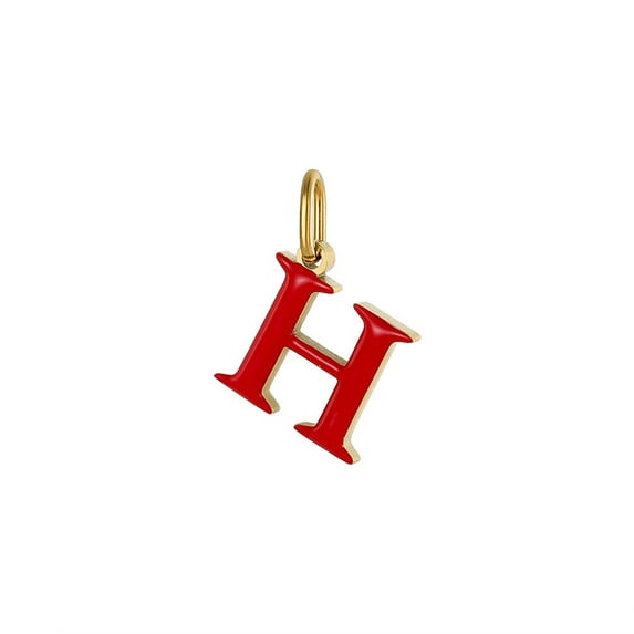 PAURO Initial Necklaces for Women Men Letter C Pendant A-Z Gold Plated Stainless Steel Chain Dainty Alphabet K Cute Statement Personalized Simple Colorful Jewelry Gold H