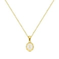 thumbnail image 1 of PAURO Initial Necklaces for Women Oval A-Z Pendant Gold Plated Stainless Steel Chain Dainty Alphabet Letter K Cute Statement Personalized Jewelry Gold X, 1 of 6
