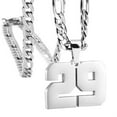 thumbnail image 1 of PAURO Men's Necklaces Number Chain Stainless Steel Dainty Pendant Statement Personalized Jewelry Silver Number 29, 1 of 2