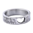 thumbnail image 1 of PAURO Men's Stainless Steel Heart Shaped Couple Promise Ring Set Size 10, 1 of 5