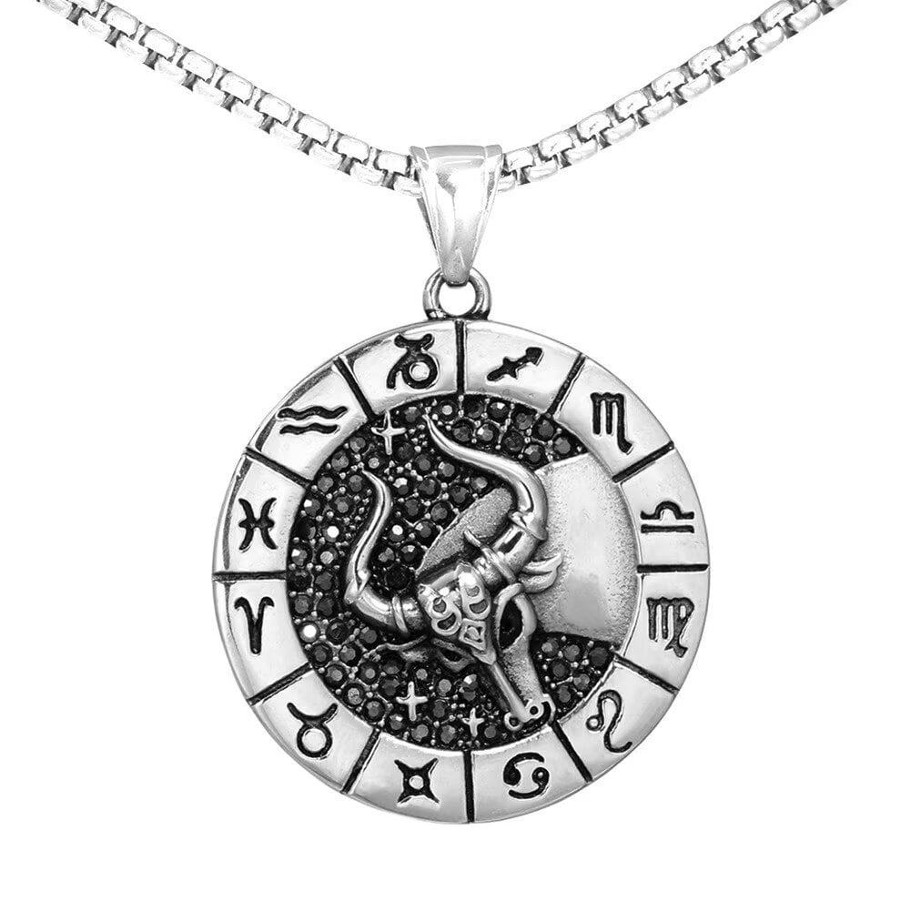 PAURO Heren Rvs Muziek Headset DJ Hoofdtelefoon Hanger Biker Ketting, Goud/Zwart/Zilver