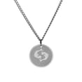 thumbnail image 1 of PAURO Men's Stainless Steel Zodiac Constellation Round Coin Pendant Charm Astrology Amulet Necklace Pisces, 1 of 5