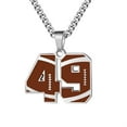 thumbnail image 1 of PAURO Necklace for Men Athletes Number Chain Stainless Steel Football Baseball Dainty Pendant Statement Personalized Jewelry Number 49, 1 of 6
