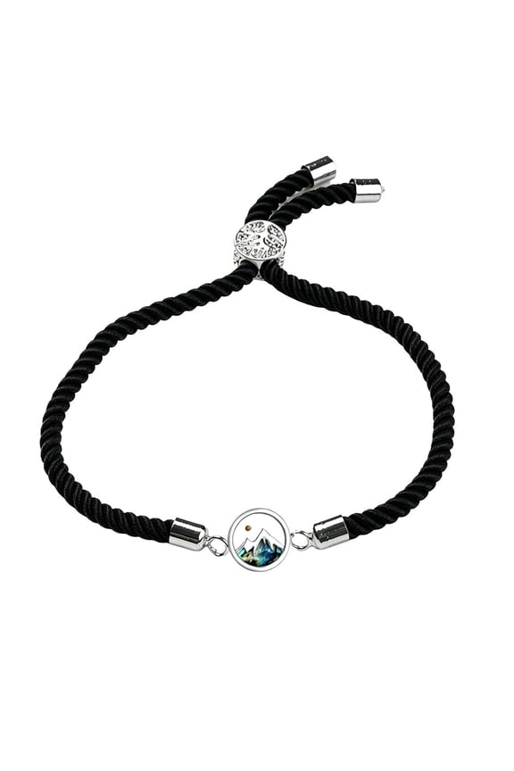 Tree of Life Bracelets for Women Men Rope Spiritual Adjustable Braided Rope Bracelet Pink Black Beige White Cord Handmade Boho Charm Wristband Pull String Statement Personalized Jewelry Black